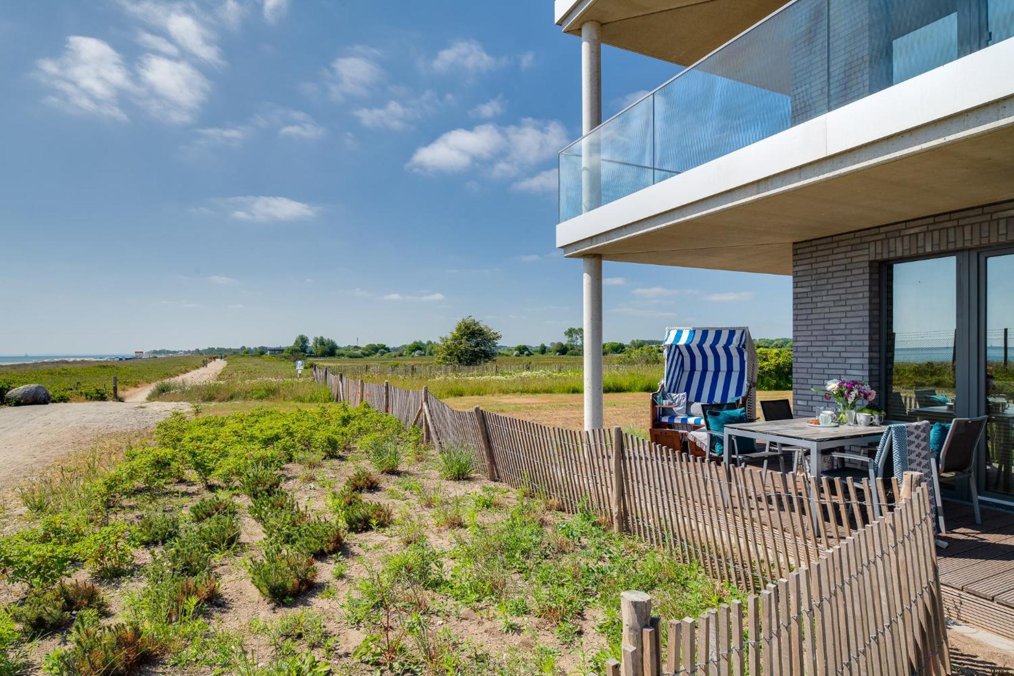 Beachterracefour- Eg, Meerblick, Terrasse, Kamin, Sauna Олпениц Екстериор снимка